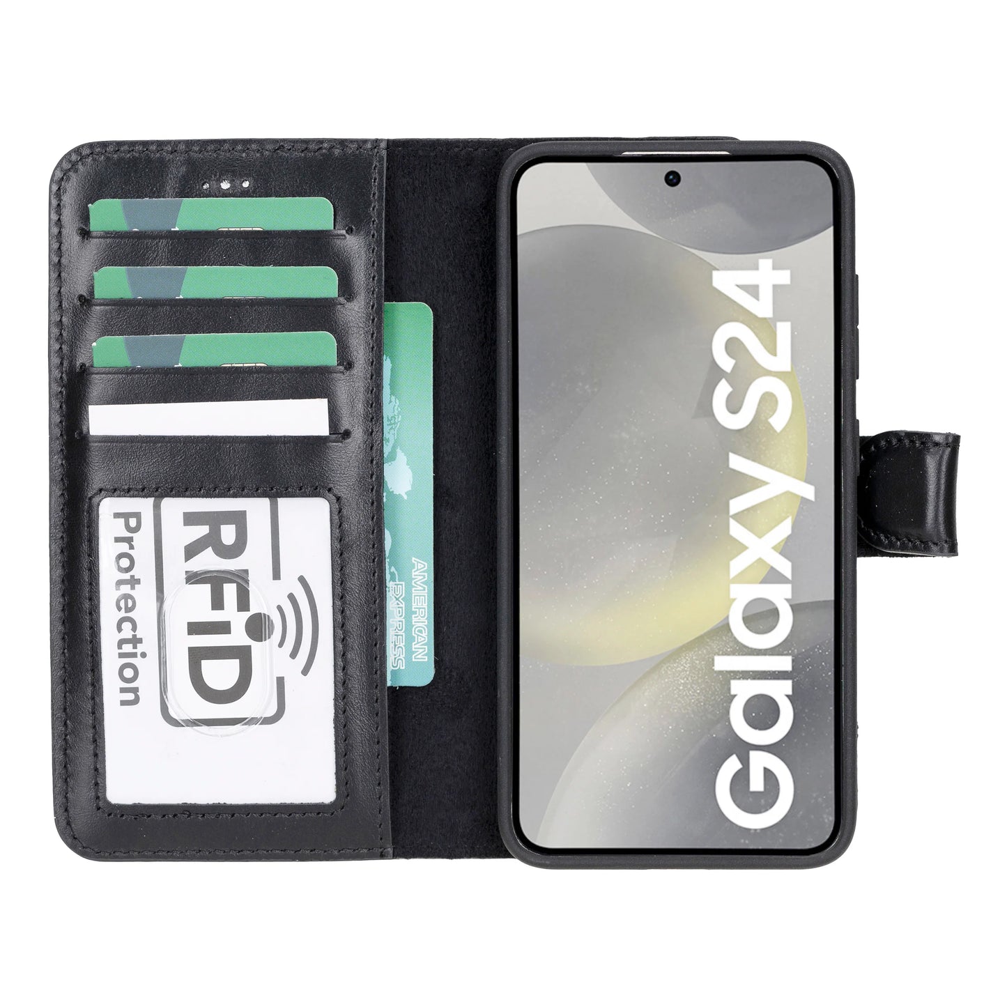 Magic Samsung Galaxy S24 Plus Leather Detachable Wallet Case