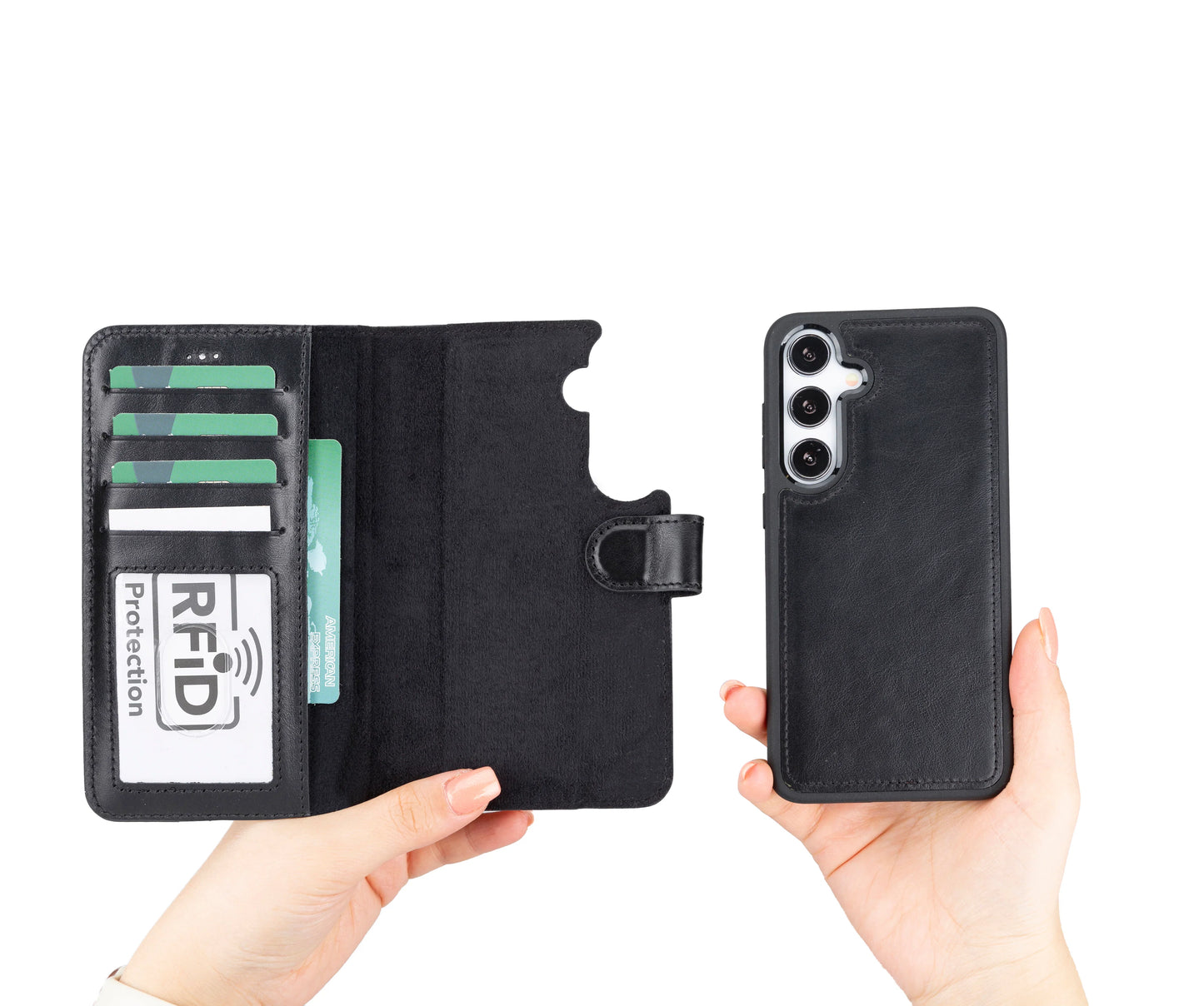 Magic Samsung Galaxy S24 Leather Detachable Wallet Case