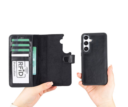 Magic Samsung Galaxy S24 Detachable Leather Wallet Case – Core Palette