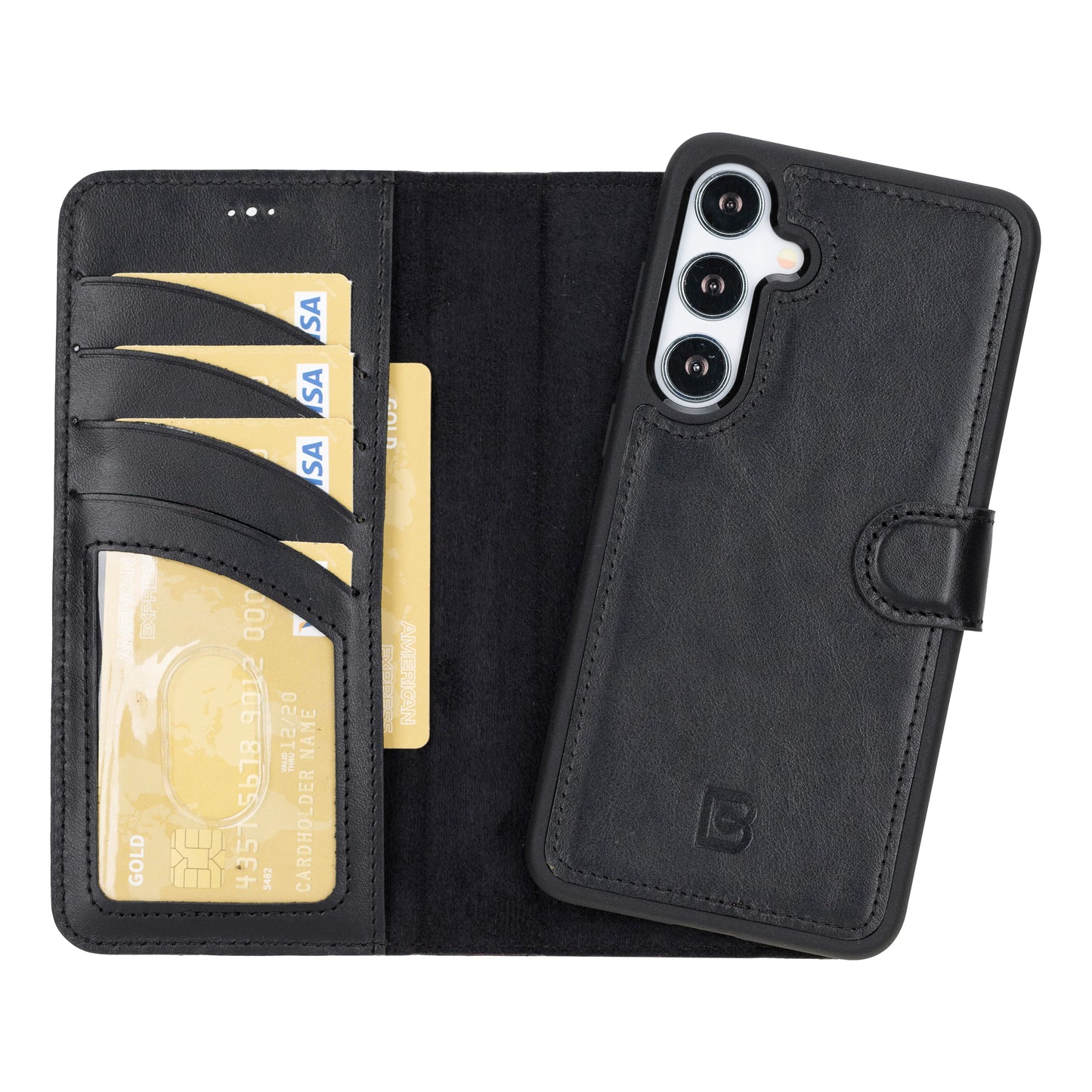 Magic Samsung Galaxy S24 Plus Detachable Leather Wallet Case