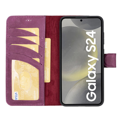 Magic Samsung Galaxy S24 Plus Detachable Leather Wallet Case – Expanded Palette