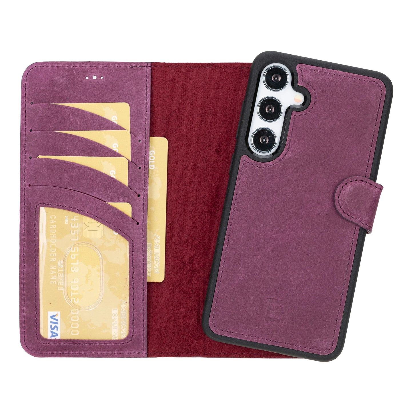 Magic Samsung Galaxy S24 Detachable Leather Wallet Case