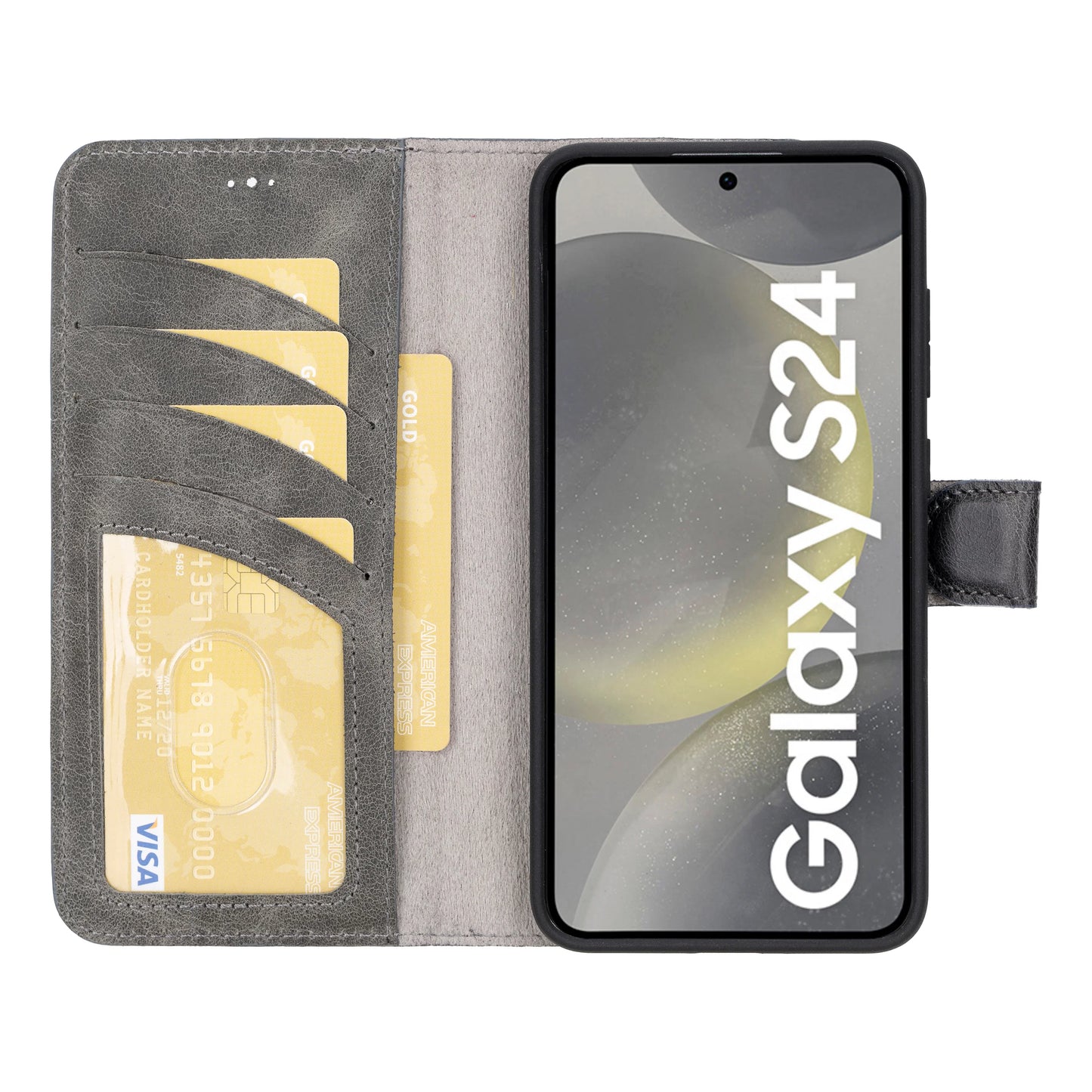Magic Samsung Galaxy S24 Detachable Leather Wallet Case