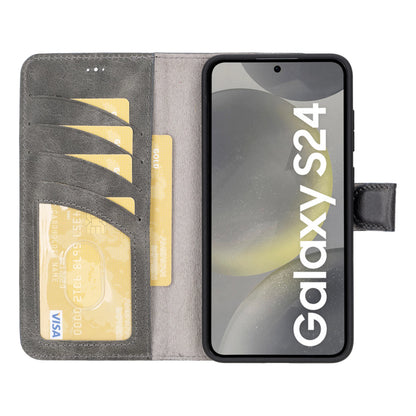 Magic Samsung Galaxy S24 Plus Detachable Leather Wallet Case – Expanded Palette
