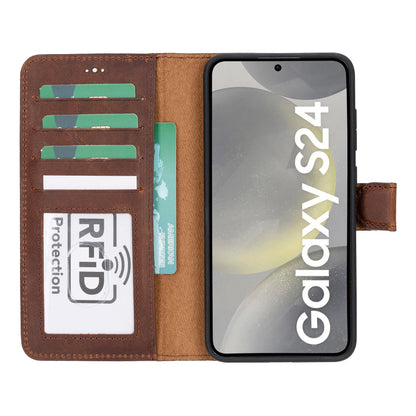 Magic Samsung Galaxy S24 Detachable Leather Wallet Case – Core Palette