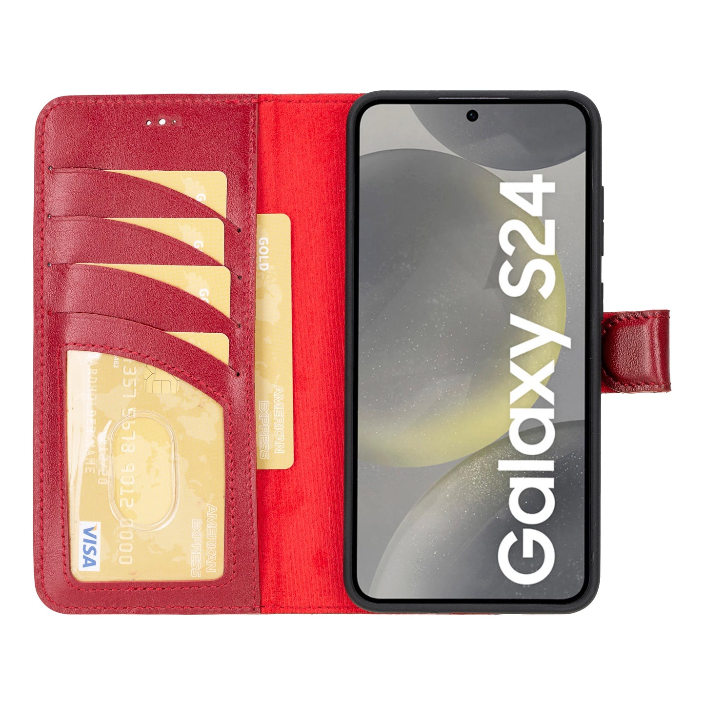 Magic Samsung Galaxy S24 Detachable Leather Wallet Case