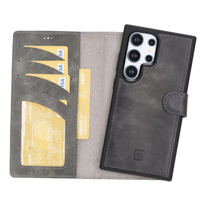 Magic Samsung Galaxy S24 Ultra Detachable Leather Wallet Case – Expanded Palette
