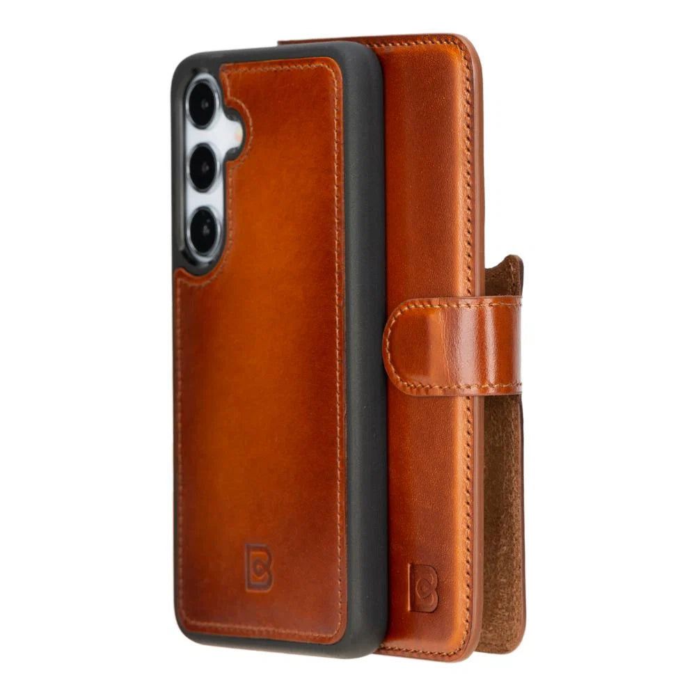 Magic Samsung Galaxy S25 Leather Detachable Wallet Case