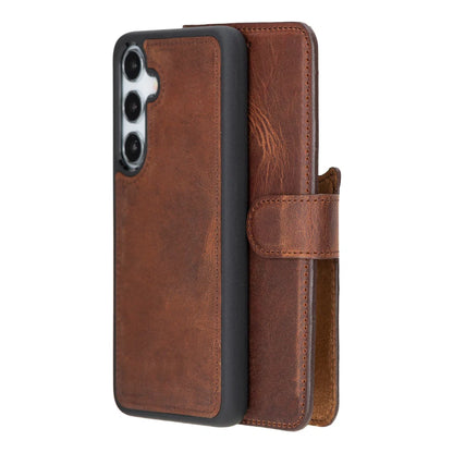 Magic Samsung Galaxy S25 Plus Detachable Leather Wallet Case – Core Palette