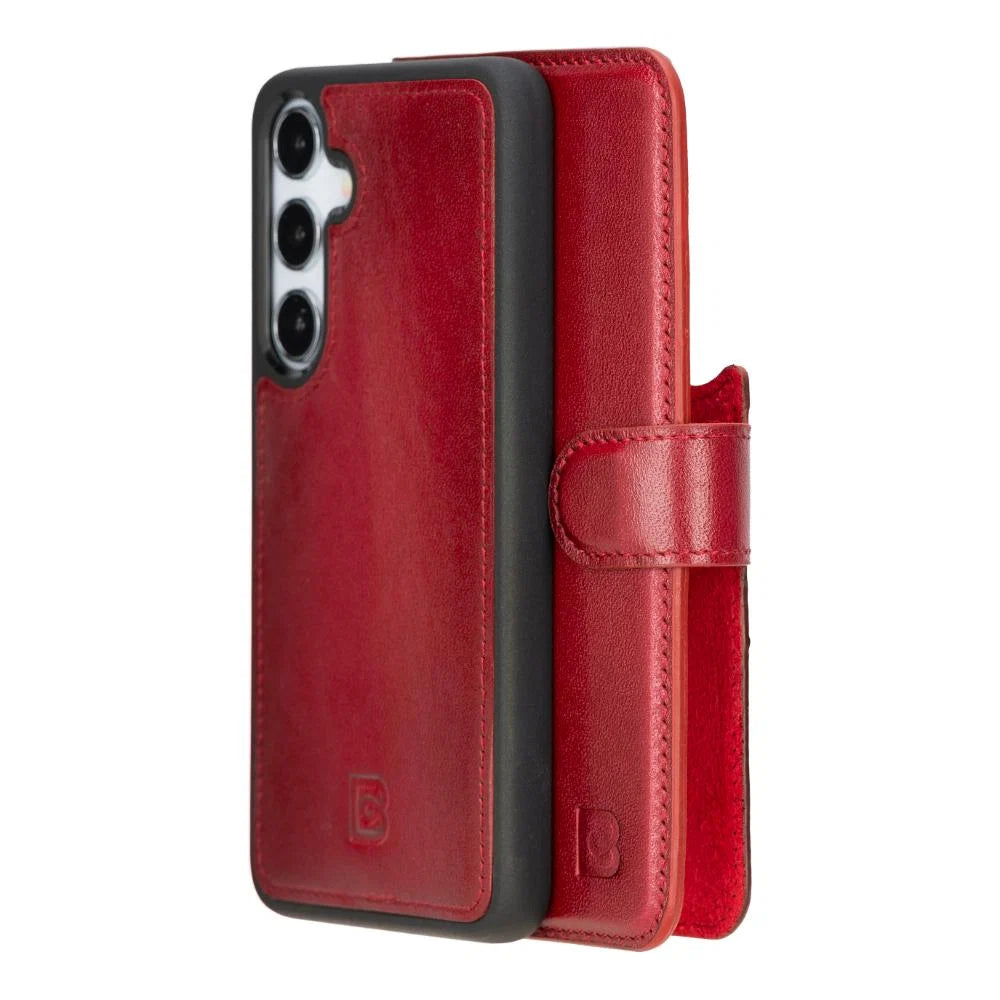 Magic Samsung Galaxy S25 Plus Leather Detachable Wallet Case
