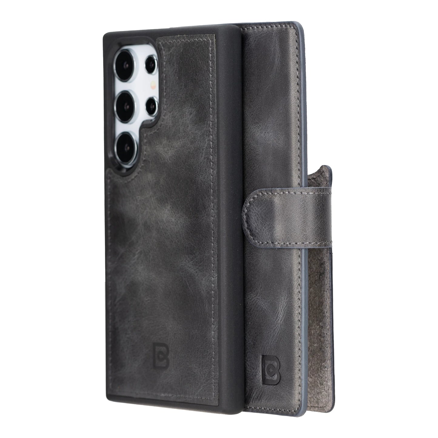 Magic Samsung Galaxy S24 Ultra Detachable Leather Wallet Case