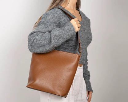 Elena Leather Shoulder Bag