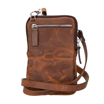 Nino Leather Phone Crossbody Bag