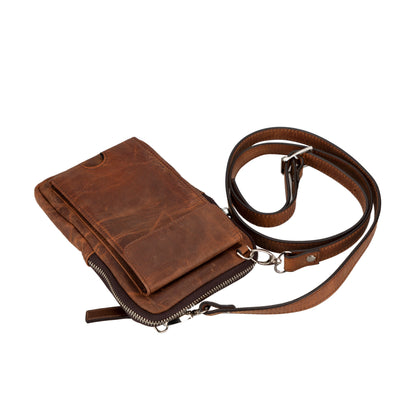 Nino Leather Phone Crossbody Bag