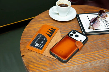 Magic iPhone 17 Pro Max Detachable Leather Wallet Case – Core Palette