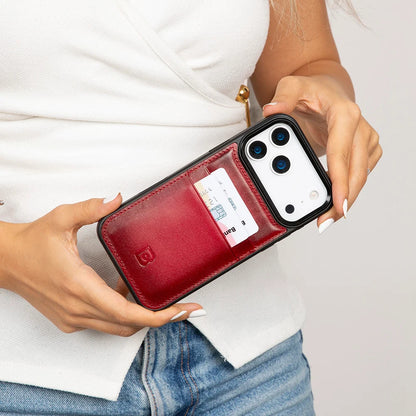 Flex Cover iPhone 17 Pro Leather Card Holder Case