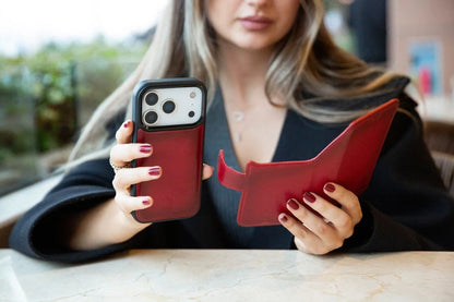 Magic iPhone 17 Pro Detachable Leather Wallet Case – Core Palette