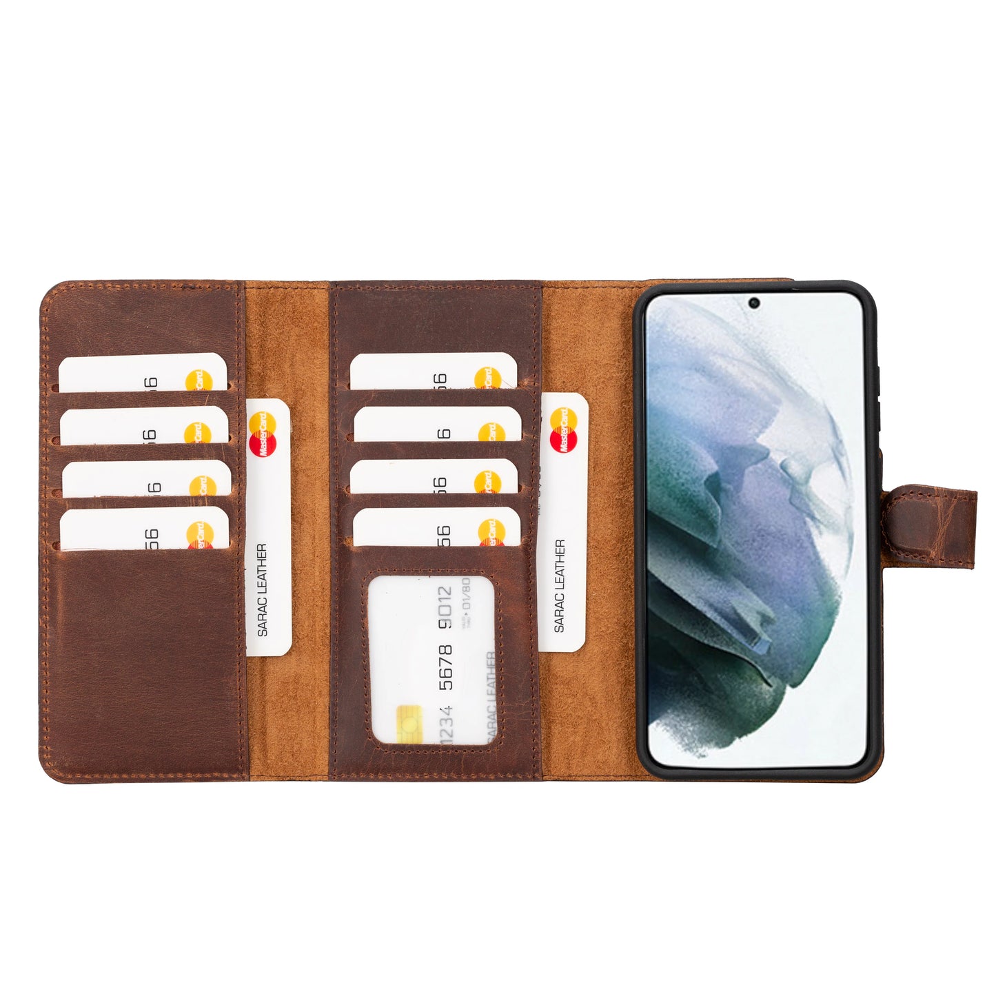 Santa Samsung Galaxy S23 Plus Leather Detachable Wallet Case