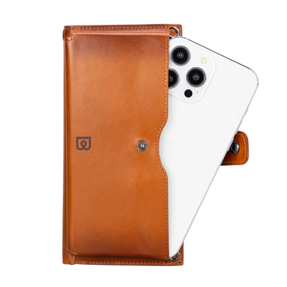 Nexora Leather Phone Crossbody Wallet