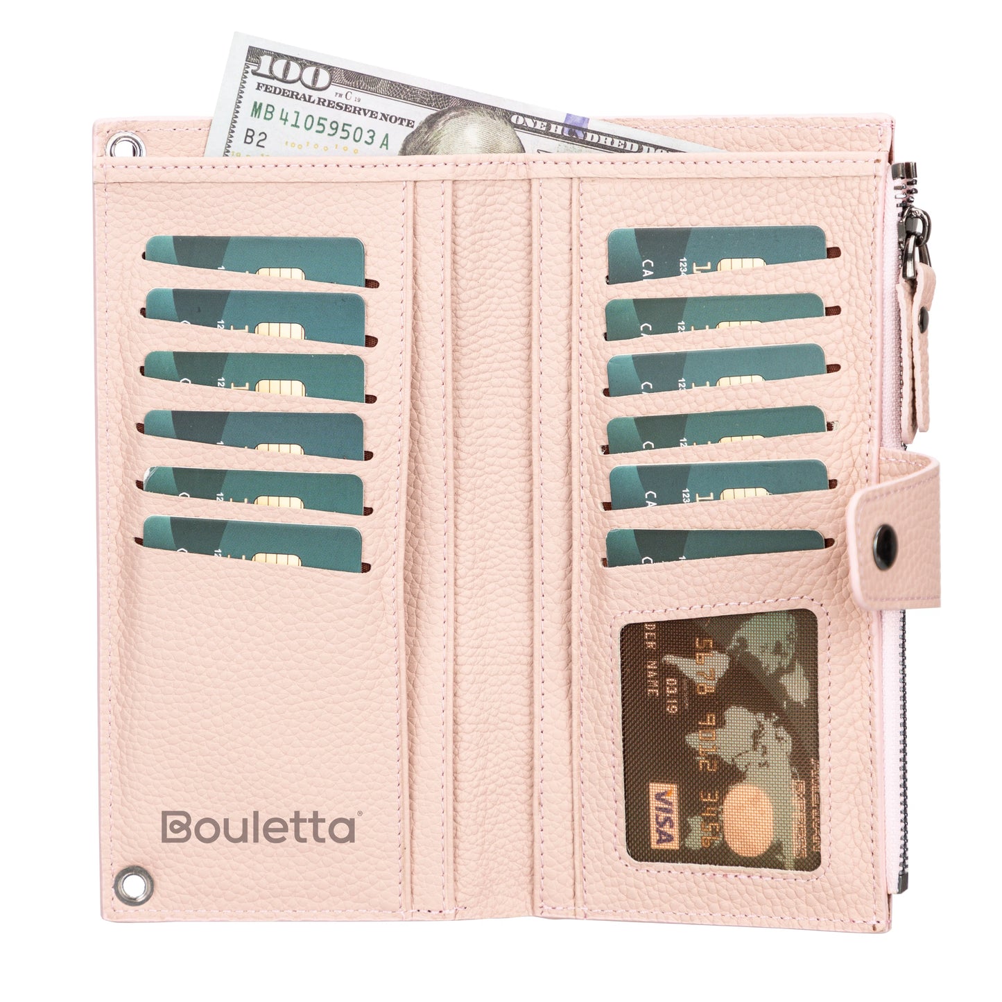 Nexora Strap Leather Crossbody Wallet