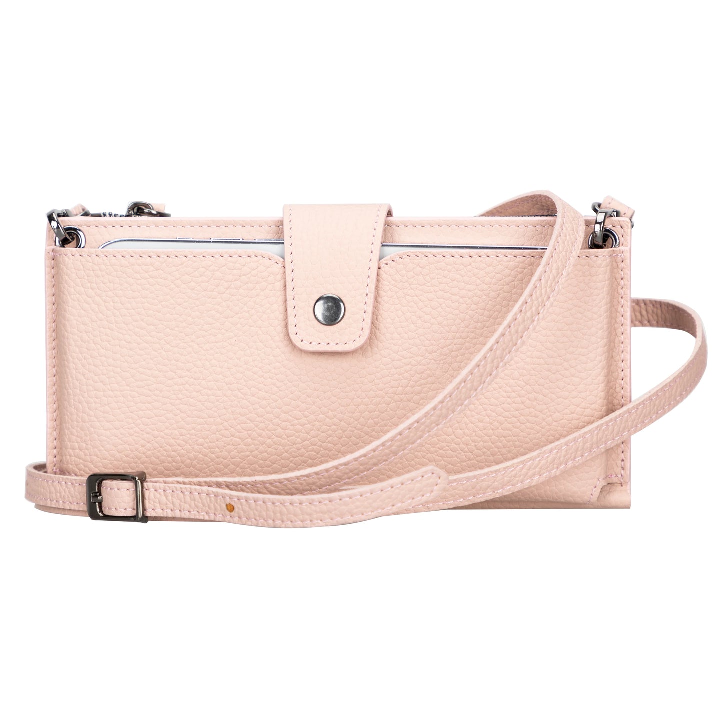 Nexora Strap Leather Crossbody Wallet