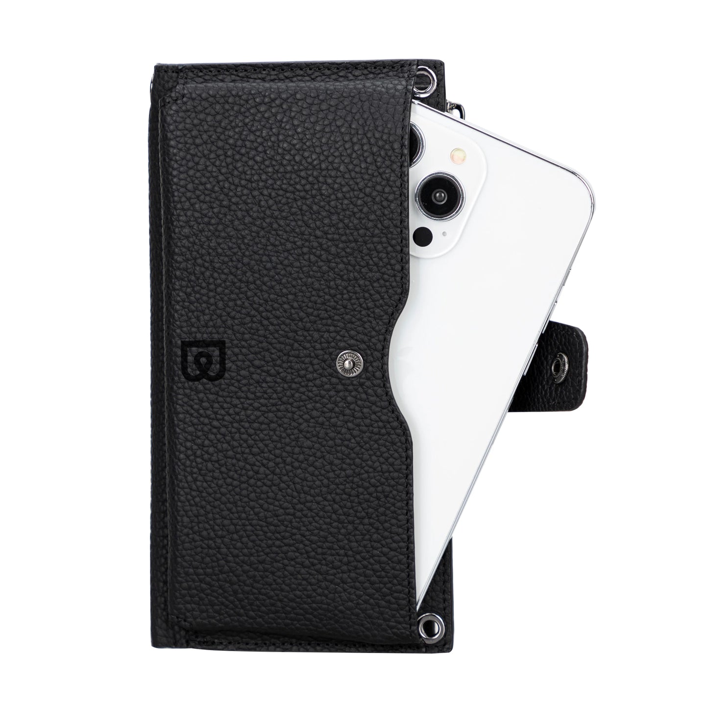 Nexora Strap Leather Crossbody Wallet