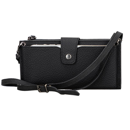 Nexora Leather Phone Crossbody Wallet