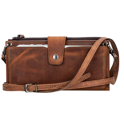 Nexora Leather Phone Crossbody Wallet