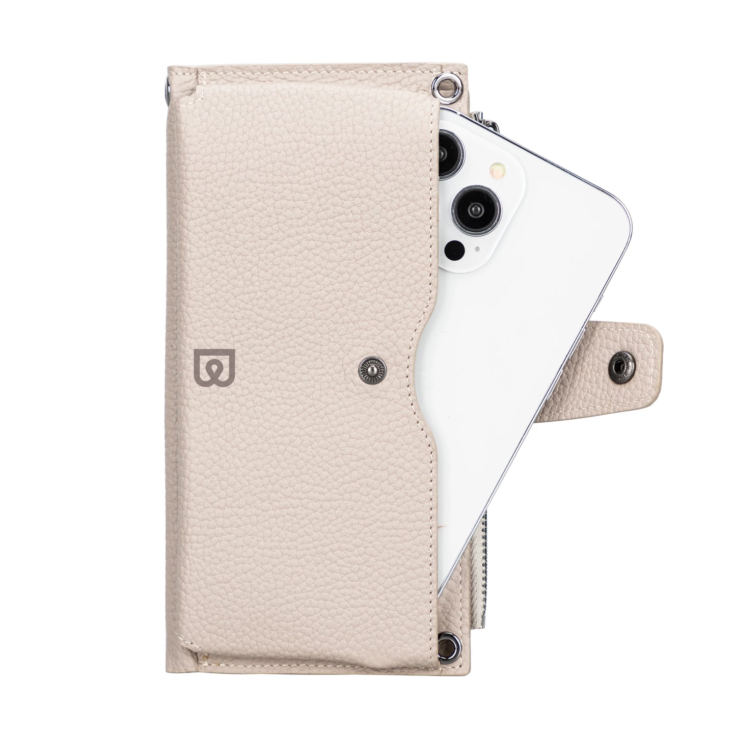 Nexora Strap Leather Crossbody Wallet