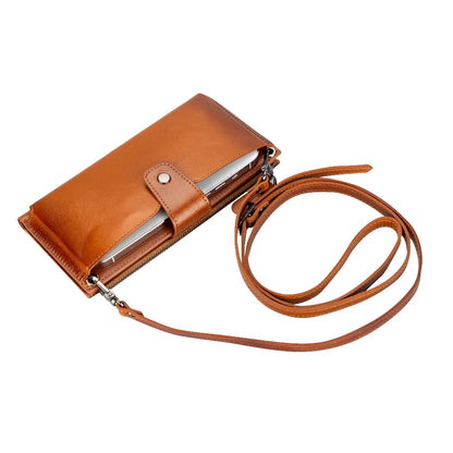 Lozan Leather Phone Crossbody Wallet