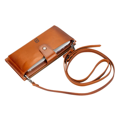 Nexora Leather Phone Crossbody Wallet