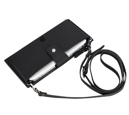 Nexora Leather Phone Crossbody Wallet