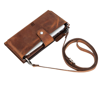 Nexora Leather Phone Crossbody Wallet