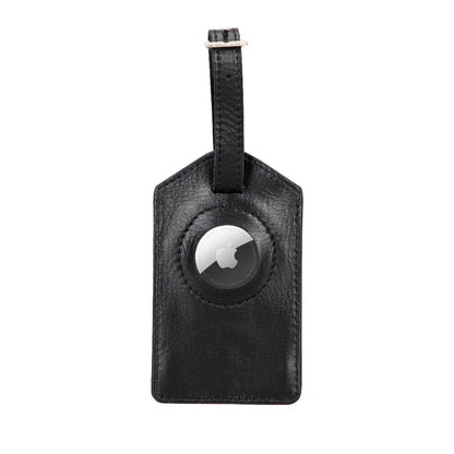 Fluento Leather Luggage Tag with AirTag Slot