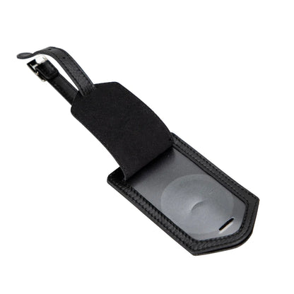 Fluento Leather Luggage Tag with AirTag Slot