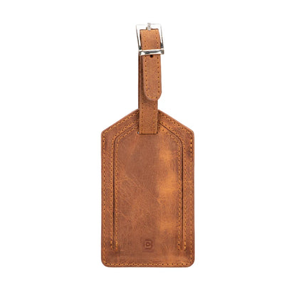 Fluento Leather Luggage Tag with AirTag Slot