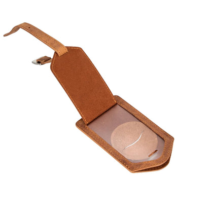Fluento Leather Luggage Tag with AirTag Slot