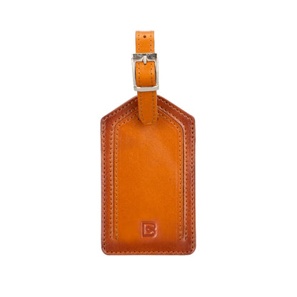 Fluento Leather Luggage Tag with AirTag Slot