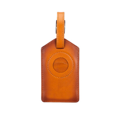 Fluento Leather Luggage Tag with AirTag Slot
