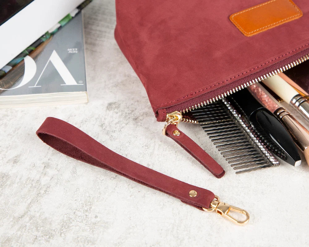 Nimora Leather Makeup Bag