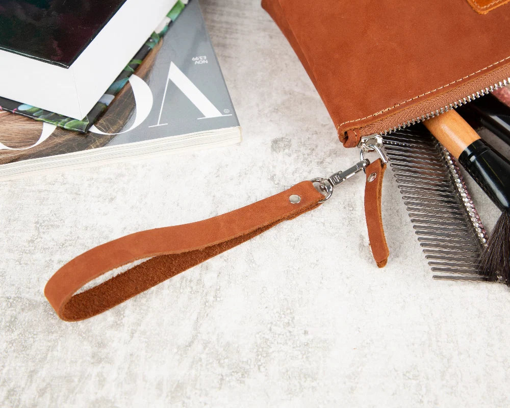 Nimora Leather Makeup Bag