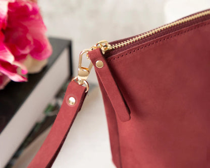Luna Leather Makeup & Toiletry Bag