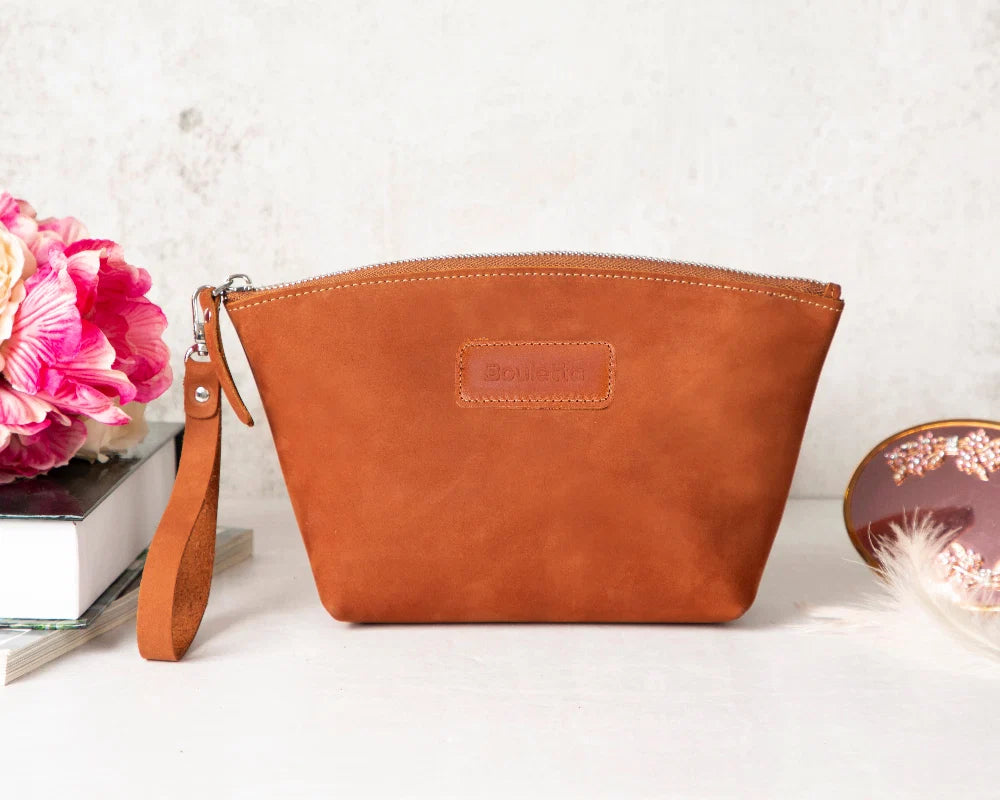 Nimora Leather Makeup Bag
