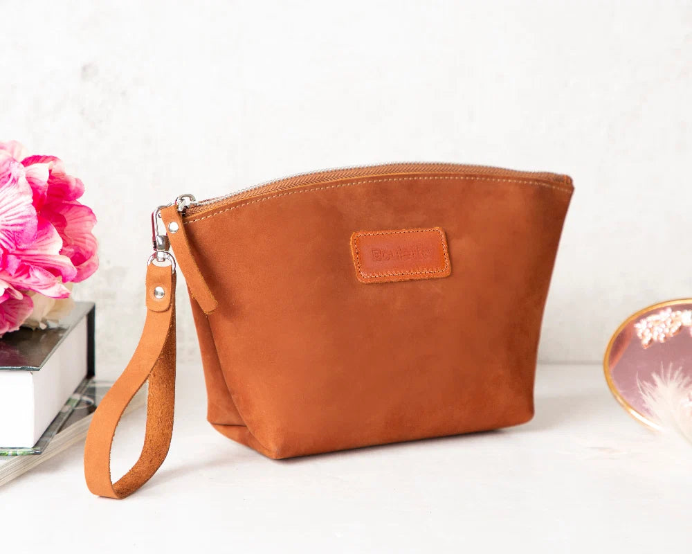 Nimora Leather Makeup Bag