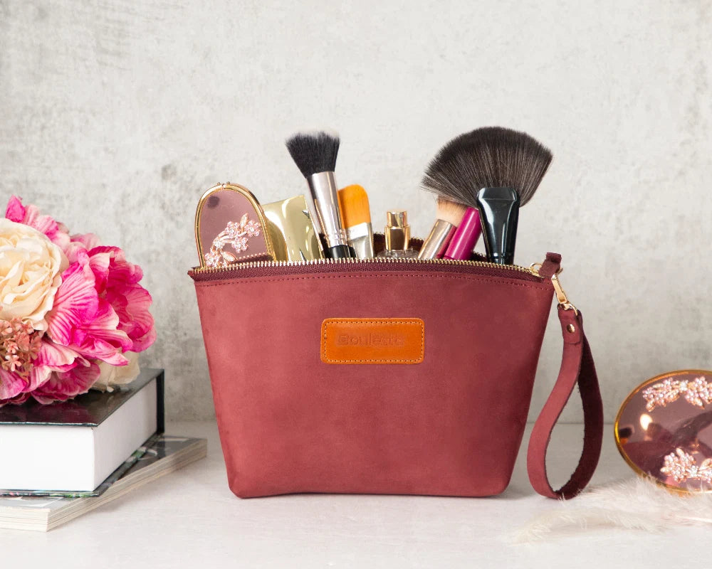 Nimora Leather Makeup Bag
