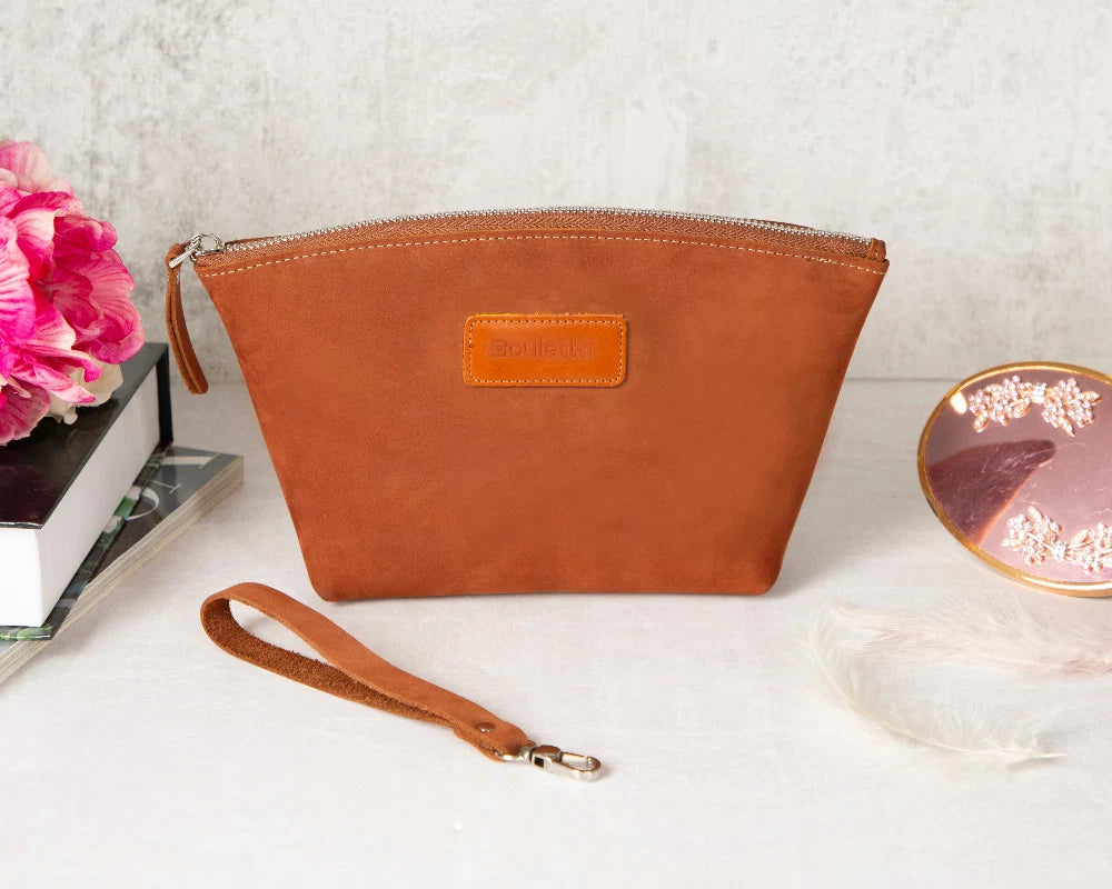 Nimora Leather Makeup Bag