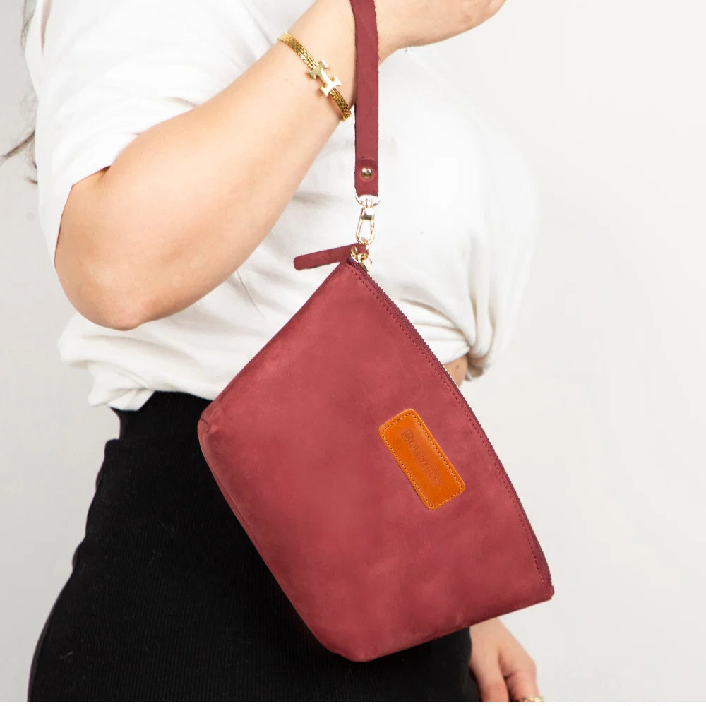 Nimora Leather Makeup Bag