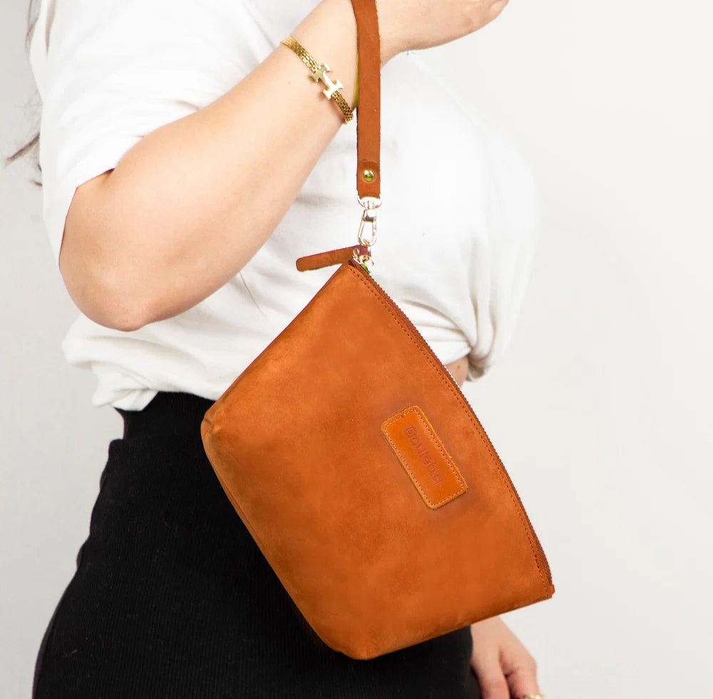 Nimora Leather Makeup Bag