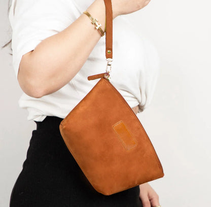 Luna Leather Makeup & Toiletry Bag