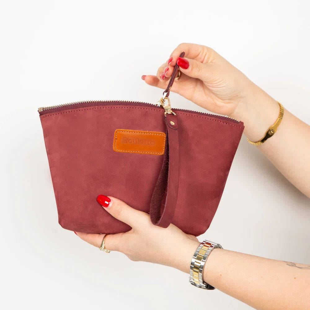 Nimora Leather Makeup Bag